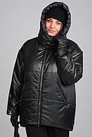 Женская зимняя черная большого размера куртка Lady Secret 7283 52р.