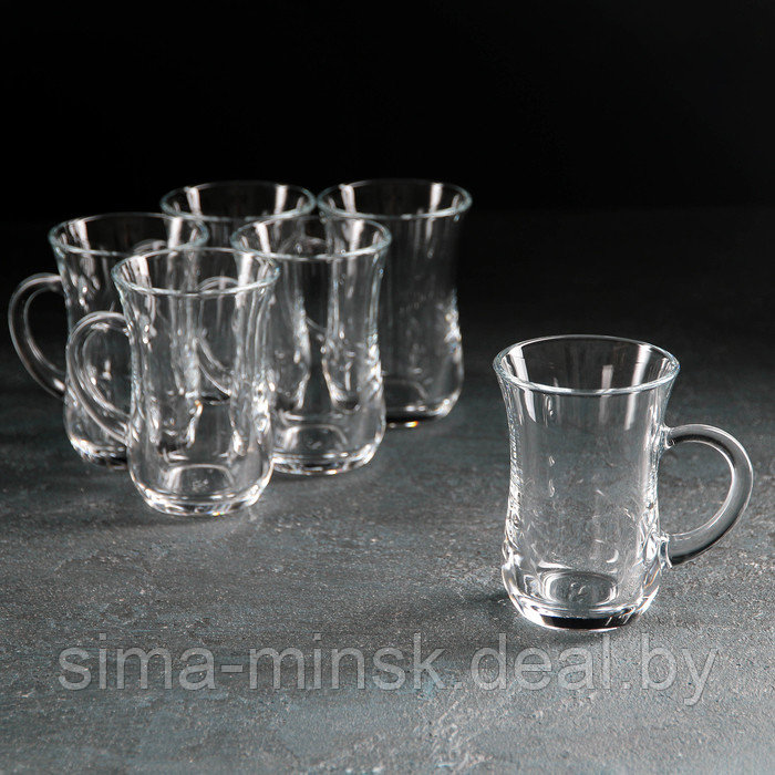 Набор стаканов для чая с ручкой Keyif, 145 мл, 6 шт - фото 1 - id-p193803856