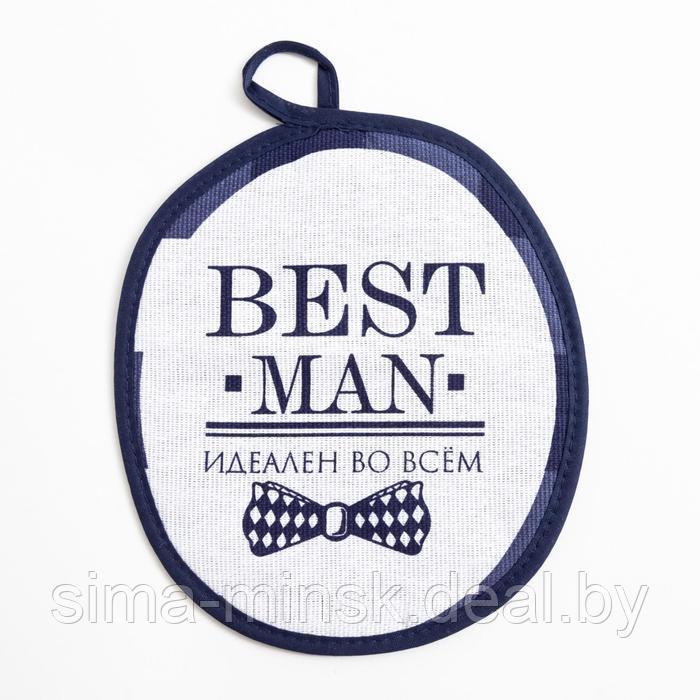 Кухонный набор Best man 70х60 см, прихватка 20х20 см, полотенце 35х60см - фото 8 - id-p193804311