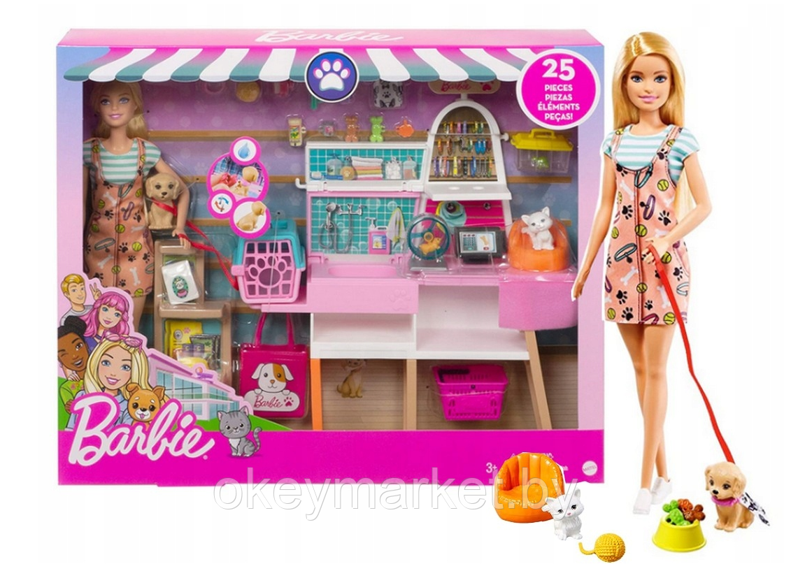 Игровой набор Barbie Зоомагазин GRG90, фото 2