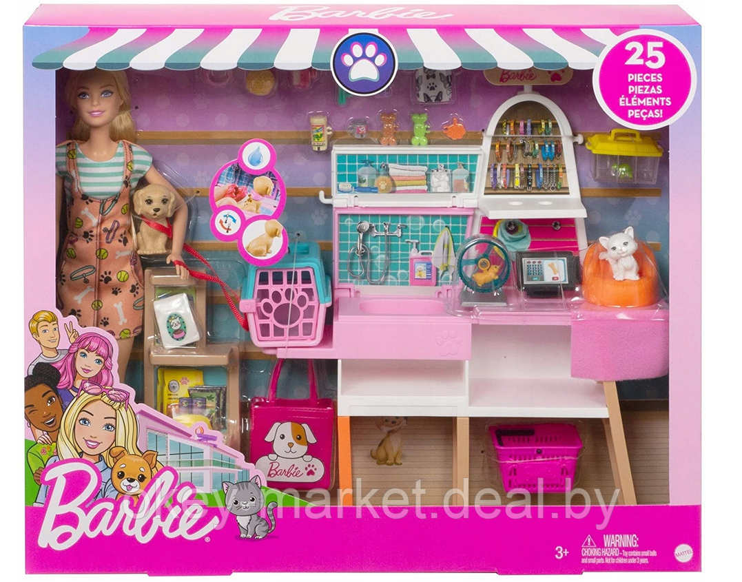 Игровой набор Barbie Зоомагазин GRG90 - фото 8 - id-p193806452