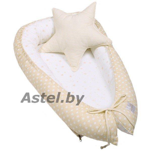 Гнездышко для новорожденного Martoo Nest белый-бежевый 75х47см - фото 4 - id-p192341425