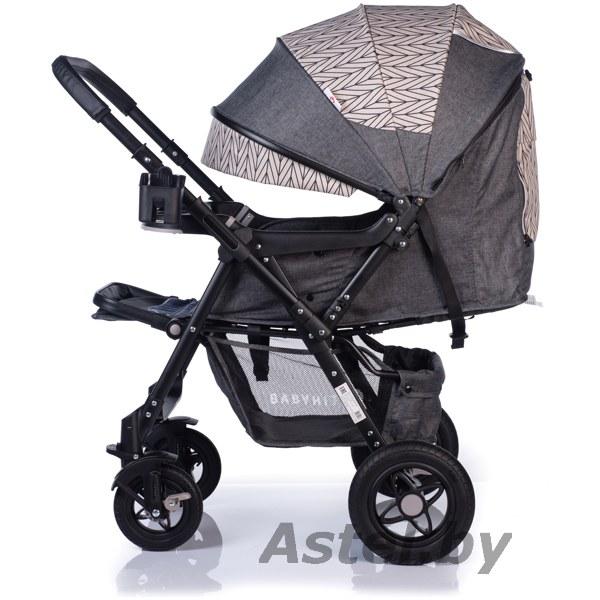 Коляска прогулочная Babyhit SENSE Plus ARROW GREY серые стрелки (перекидная ручка) - фото 4 - id-p192341909