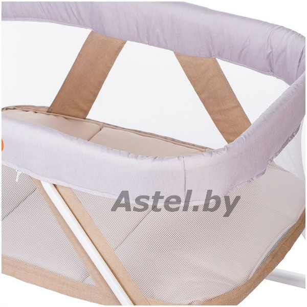 Колыбель BabyHit Rocking Crib (beige) бежевая (складная, манеж) - фото 5 - id-p192257050