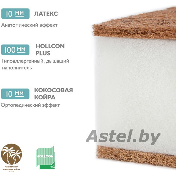 Детский матрас Plitex Eco Soft 119x60x12 (Плитекс Эко Софт 120х60) - фото 5 - id-p192257127