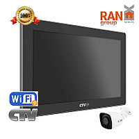 ВИДЕОДОМОФОН монитор 10" FullHD + WiFi + IP P2P + Cloud чёрный