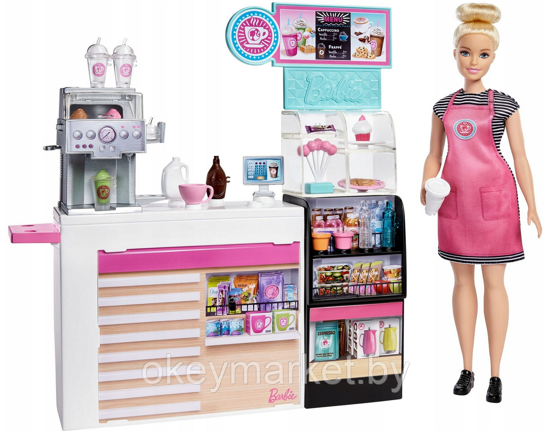 Игровой набор Barbie Кем быть Кофейня GMW03, фото 2