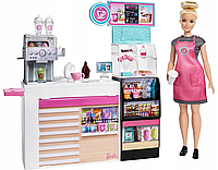 Игровой набор Barbie Кем быть Кофейня GMW03