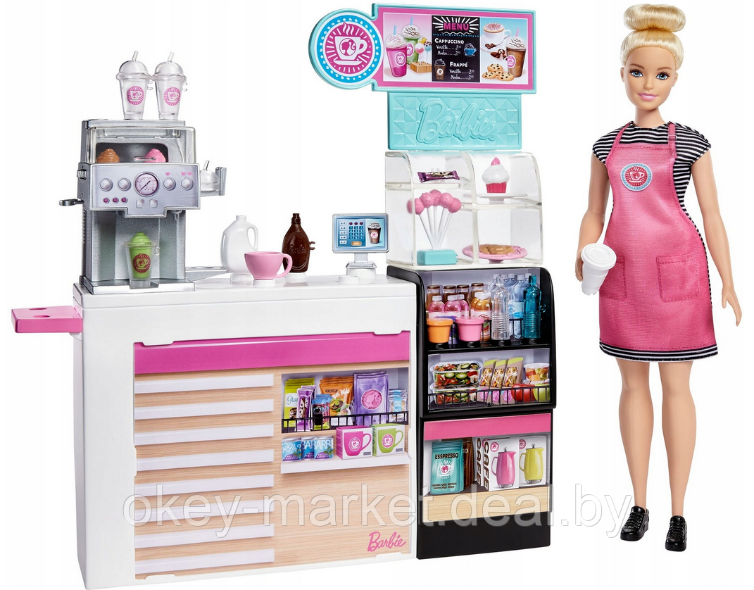 Игровой набор Barbie Кем быть Кофейня GMW03 - фото 1 - id-p193808097