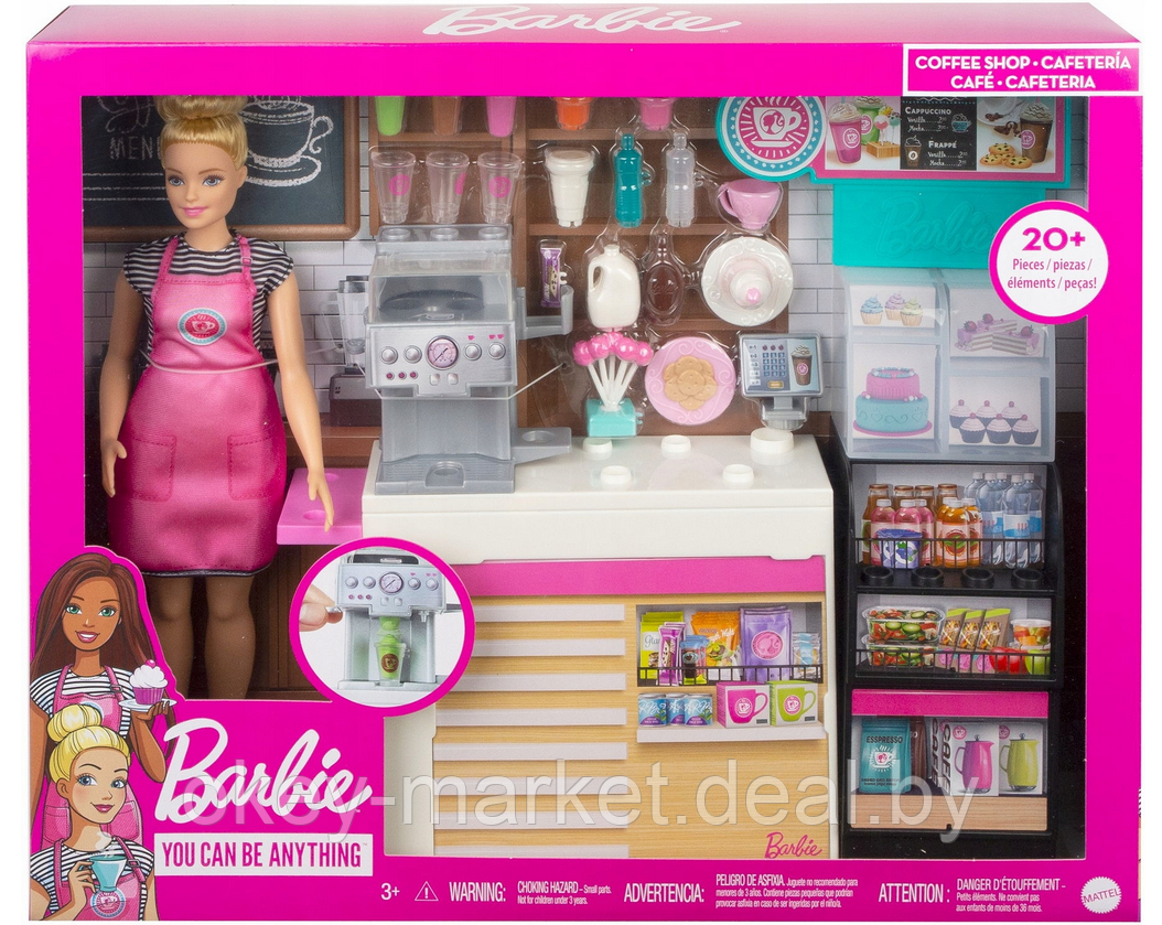 Игровой набор Barbie Кем быть Кофейня GMW03 - фото 8 - id-p193808097