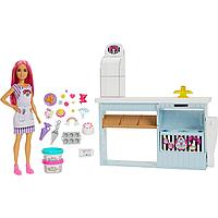 Игровой набор Barbie Кондитерская с куклой и аксессуарами HGB73