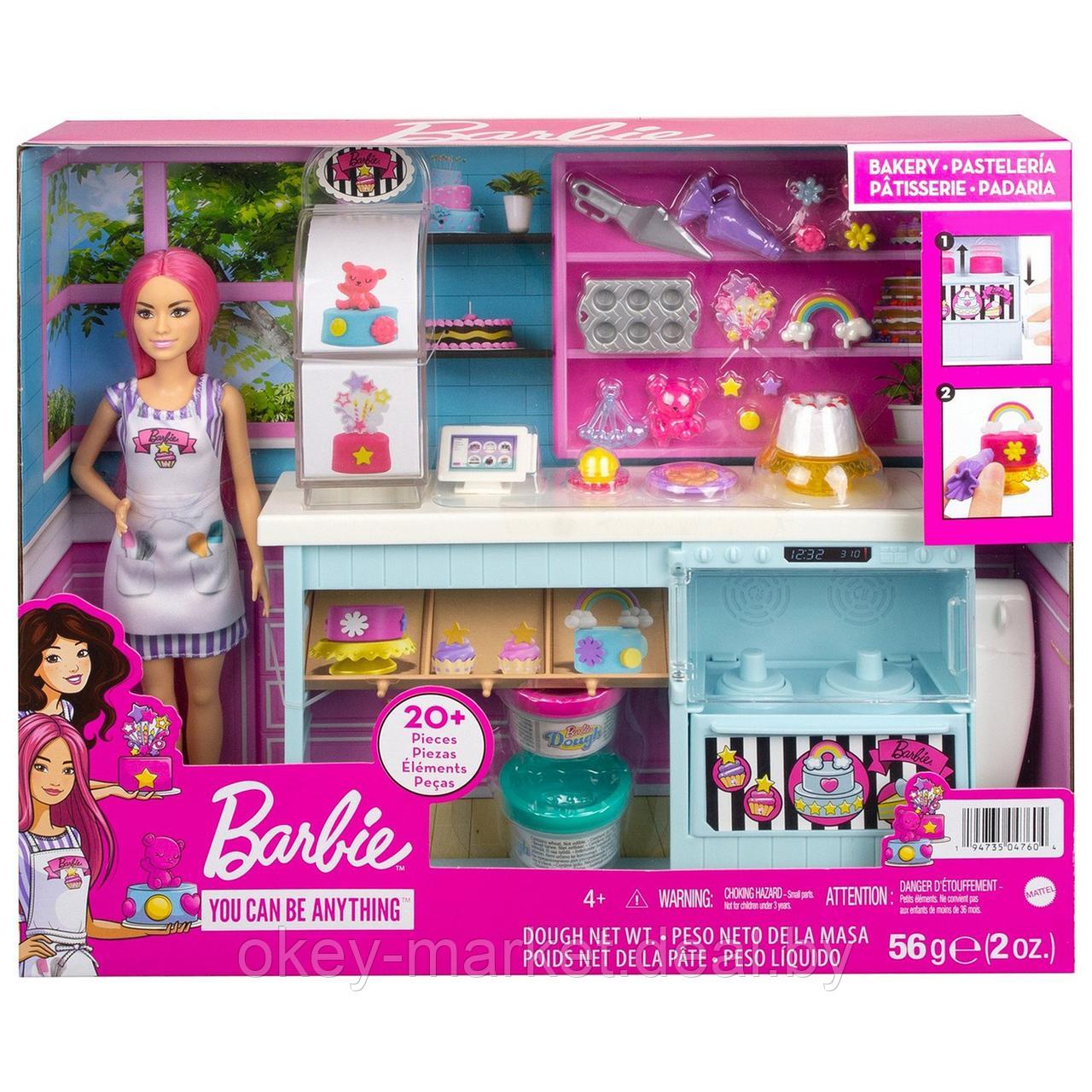 Игровой набор Barbie Кондитерская с куклой и аксессуарами HGB73 - фото 10 - id-p193808119