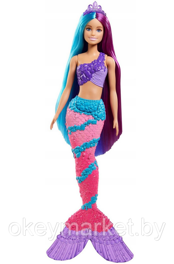 Кукла Barbie Русалка с длинными волосами GTF39