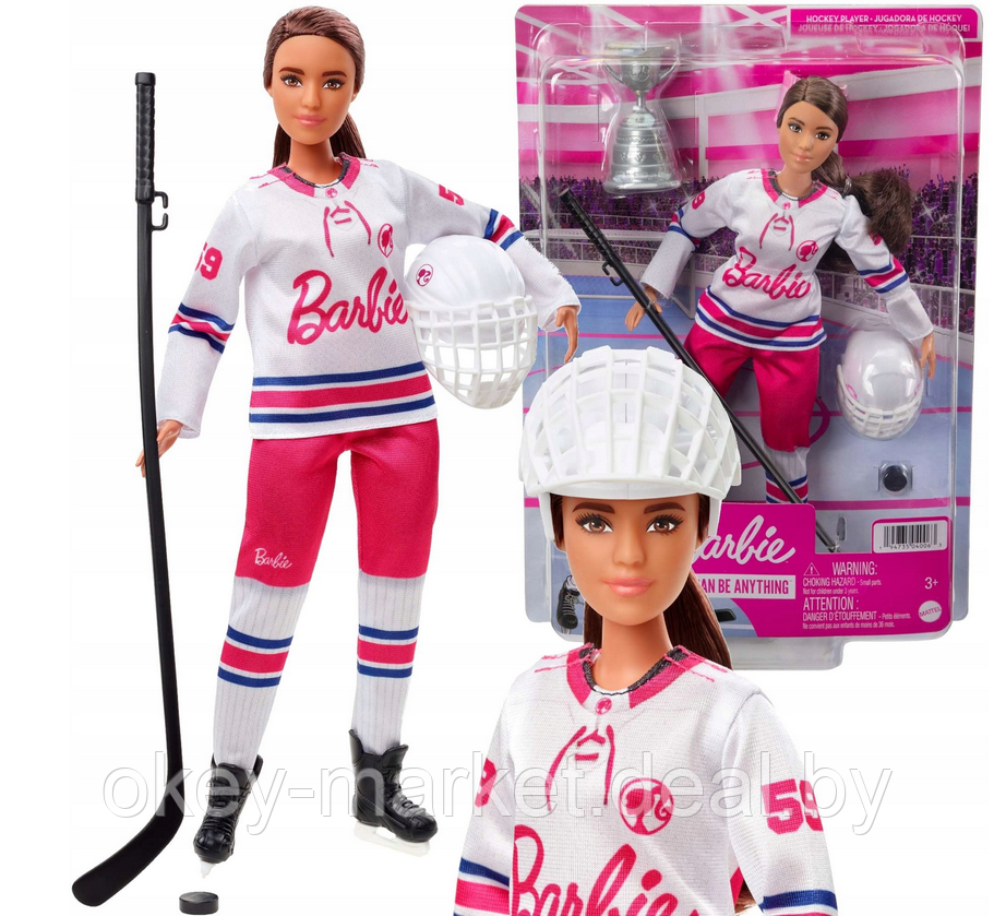 Кукла Barbie Зимние виды спорта Хоккеистка HFG74 - фото 7 - id-p193808208
