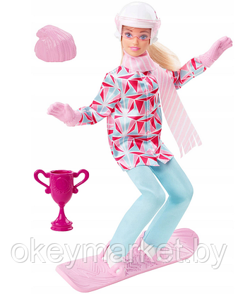 Кукла Barbie Зимние виды спорта Сноубордистка HCN32, фото 2