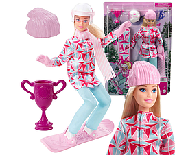 Кукла Barbie Зимние виды спорта Сноубордистка HCN32