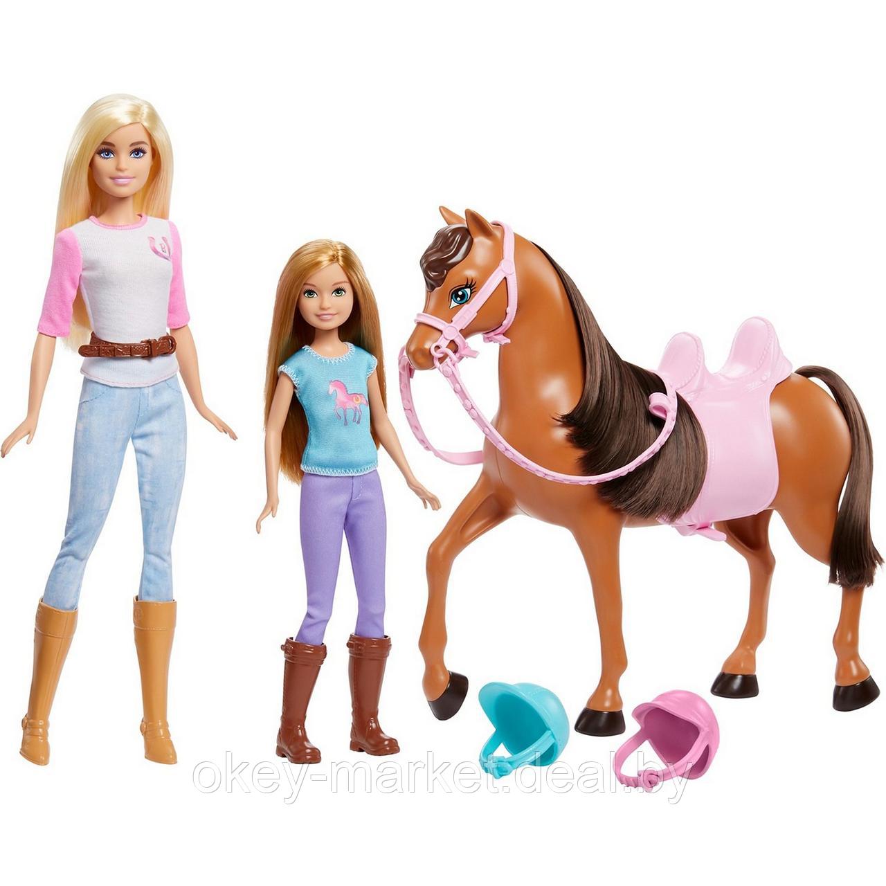 Игровой набор Barbie Барби и Стейси с лошадью GXD65 - фото 1 - id-p193808230