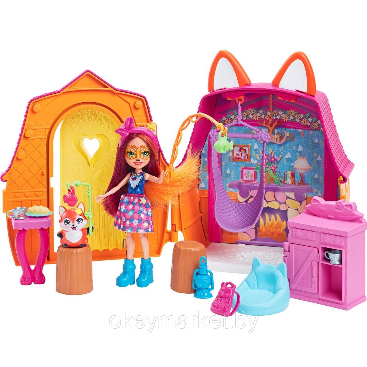 Игровой набор Mattel Enchantimals Домик Фелисити Лис HCF75 - фото 1 - id-p193808343