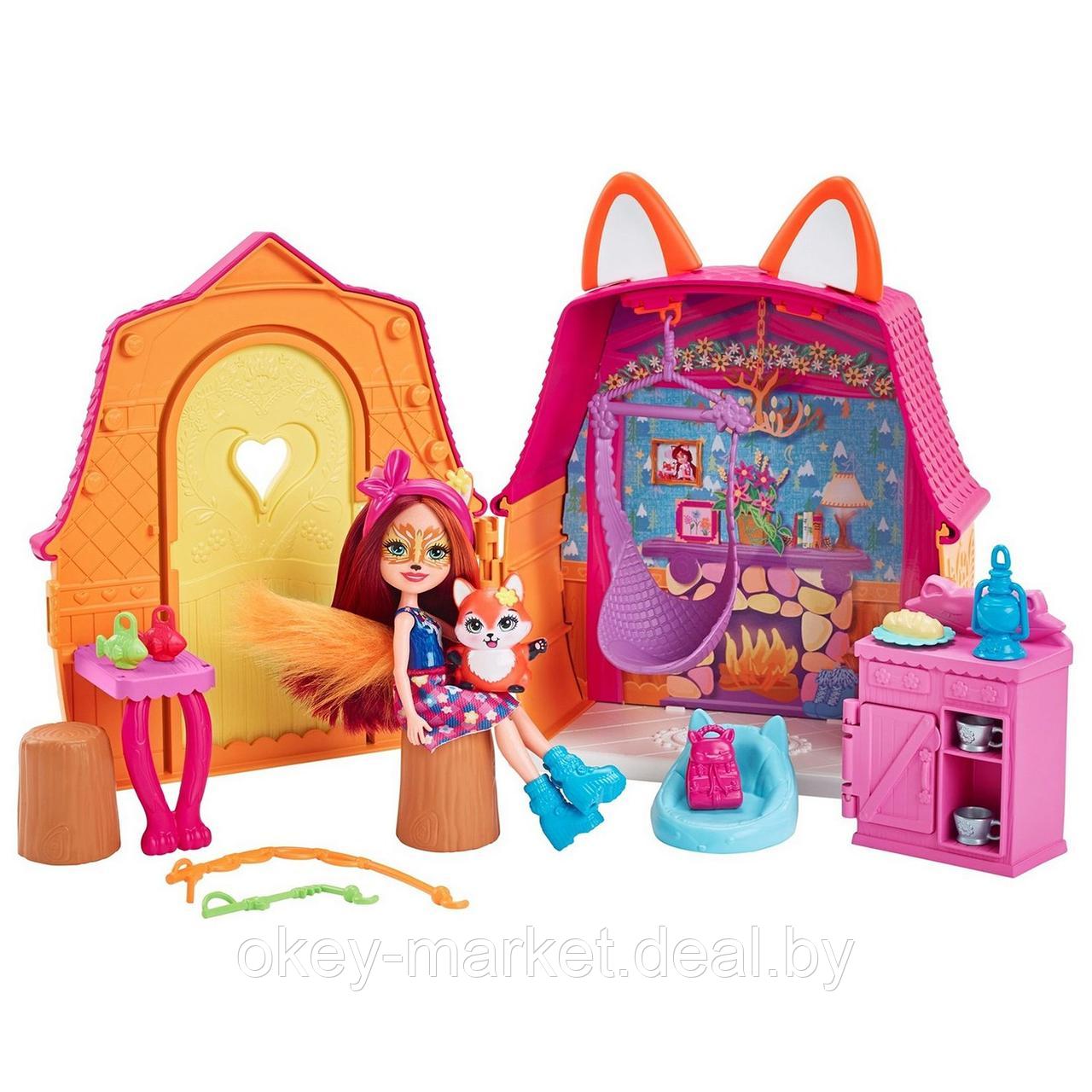 Игровой набор Mattel Enchantimals Домик Фелисити Лис HCF75 - фото 7 - id-p193808343