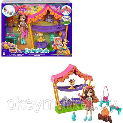 Игровой набор Mattel Enchantimals Ночевка в саванне с куклой и аксессуарами GTM33, фото 2