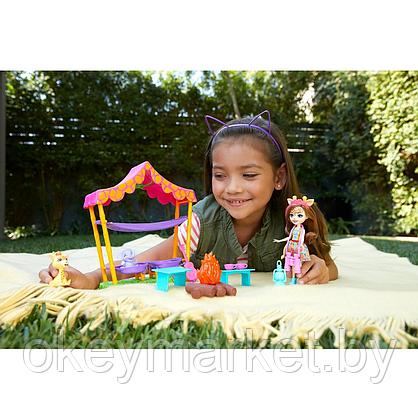Игровой набор Mattel Enchantimals Ночевка в саванне с куклой и аксессуарами GTM33, фото 3