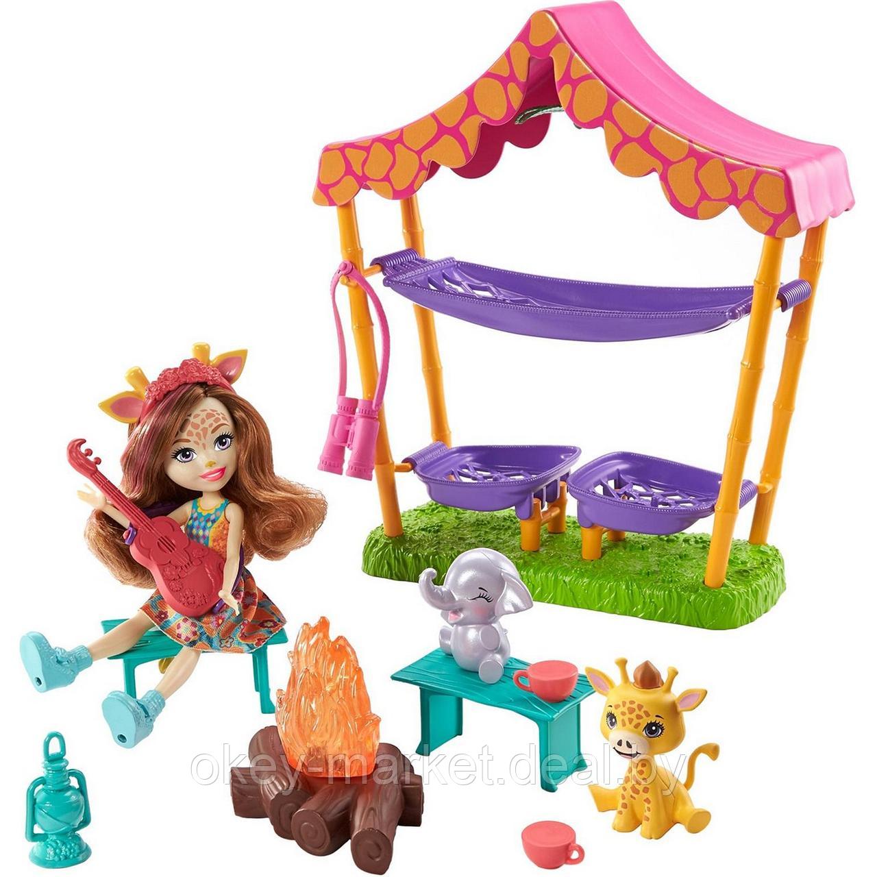 Игровой набор Mattel Enchantimals Ночевка в саванне с куклой и аксессуарами GTM33 - фото 6 - id-p193808852