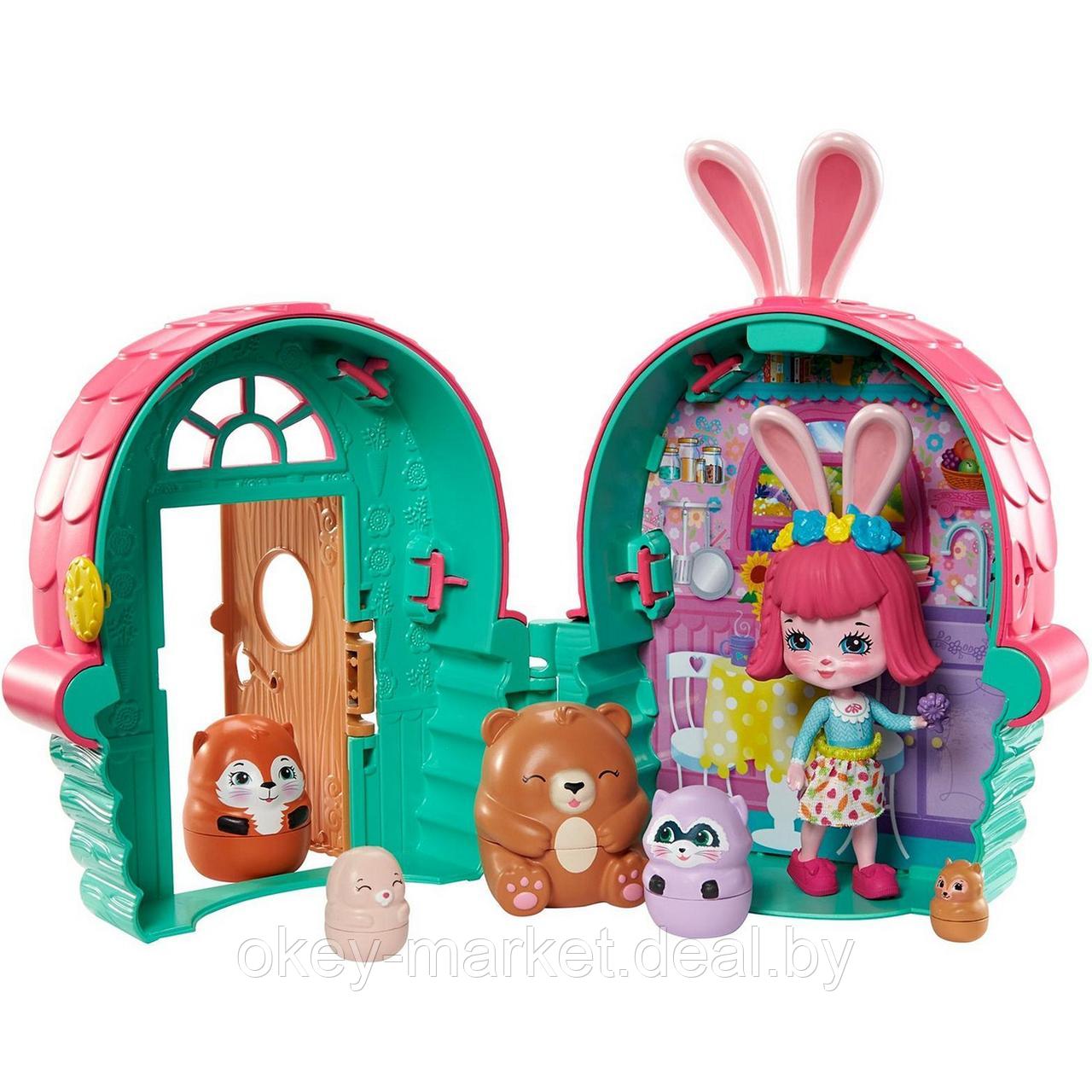 Игровой набор Mattel Enchantimals Бри Банни и 5 питомцев с домиком GTM47 - фото 1 - id-p193809215