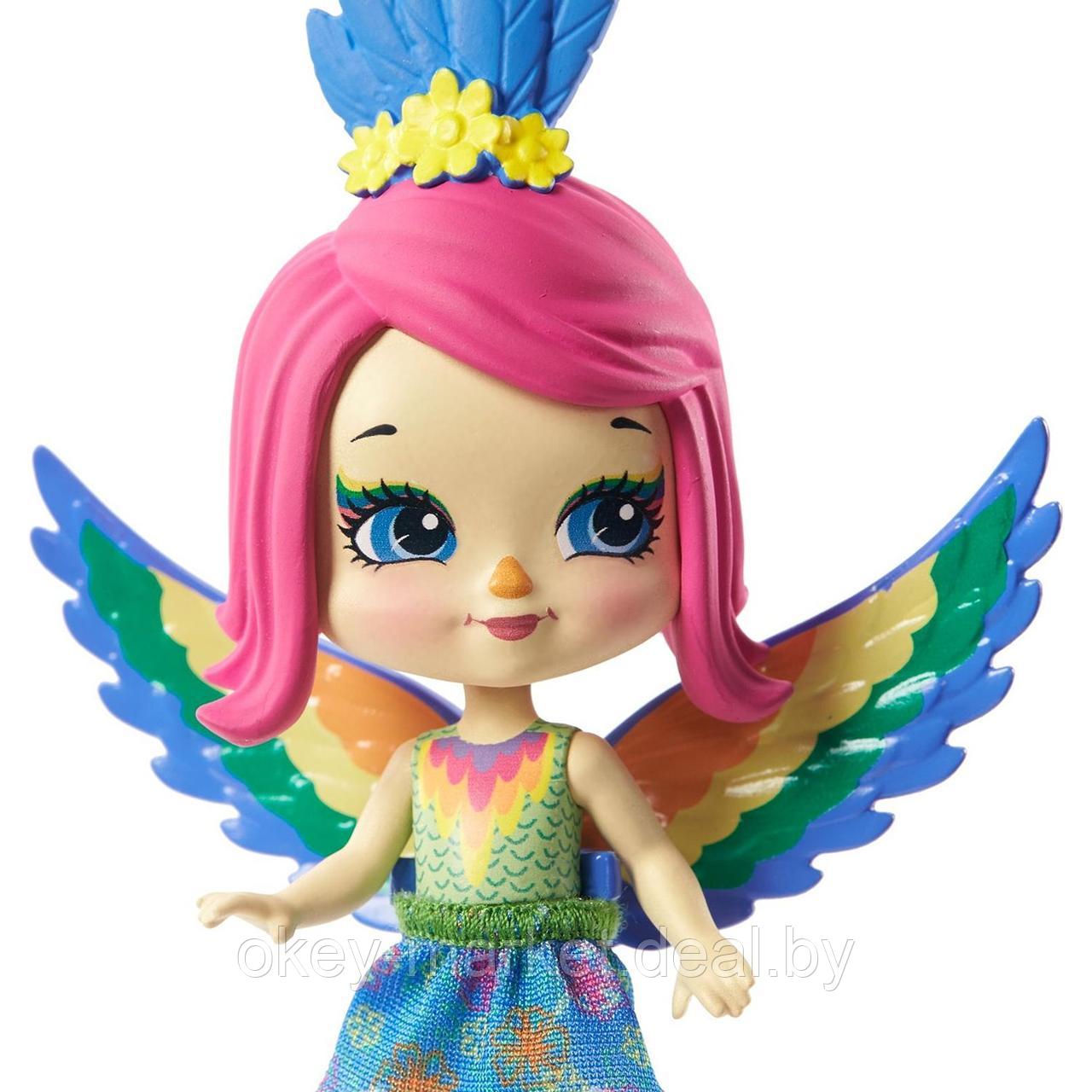 Игровой набор Mattel Enchantimals Пики Попугай и 5 питомцев с домиком GTM49 - фото 4 - id-p193809234