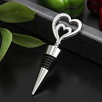 Пробка для бутылки "Двойное сердце" 10,5 см