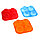 Форма для выпечки силиконовая 17х17 см 4 ячейки цвет МИКС "Немецкий кекс.Заварное печенье", фото 5