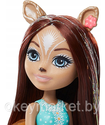 Кукла Шарлотта Белочка и снеговик Enchantimals GNP16, фото 3