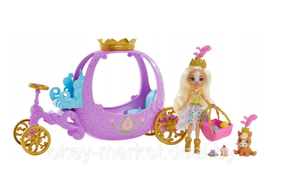 Игровой набор Enchantimals Royals Королевская карета Peola Pony и ее питомец Petite - фото 3 - id-p146946584