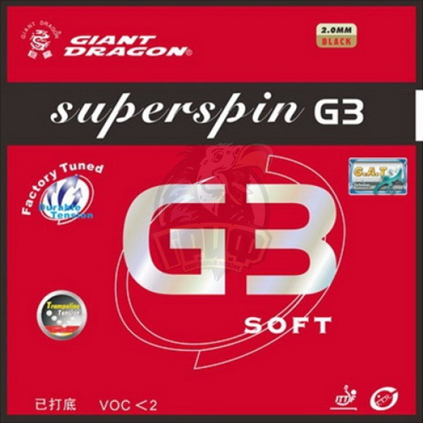 Накладка на теннисную ракетку Giant Dragon Superspin G3 Soft (арт. 30-009S) - фото 1 - id-p193810213