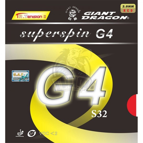 Накладка на теннисную ракетку Giant Dragon Superspin G4 S32 (арт. 30-010 S) - фото 1 - id-p193810222