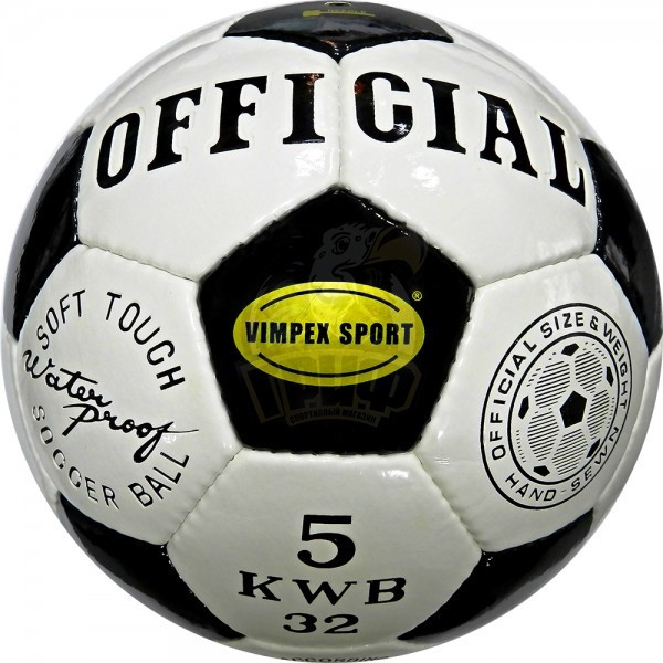 Мяч футбольный тренировочный Vimpex Sport Official №5 (арт. 9088) - фото 1 - id-p193810068