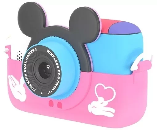 Детская цифровая камера Children's Fun Dual Camera (Розовый) - фото 2 - id-p193809574