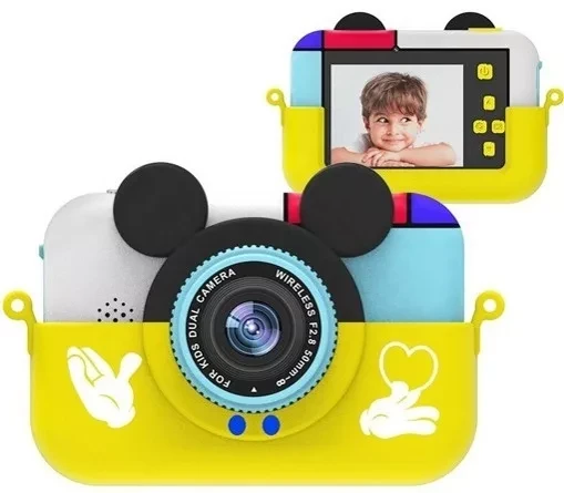 Детская цифровая камера Children's Fun Dual Camera (Жёлтый) - фото 1 - id-p193809576