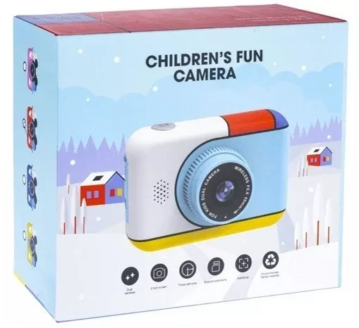 Детская цифровая камера Children's Fun Dual Camera (Синий) - фото 5 - id-p193809577