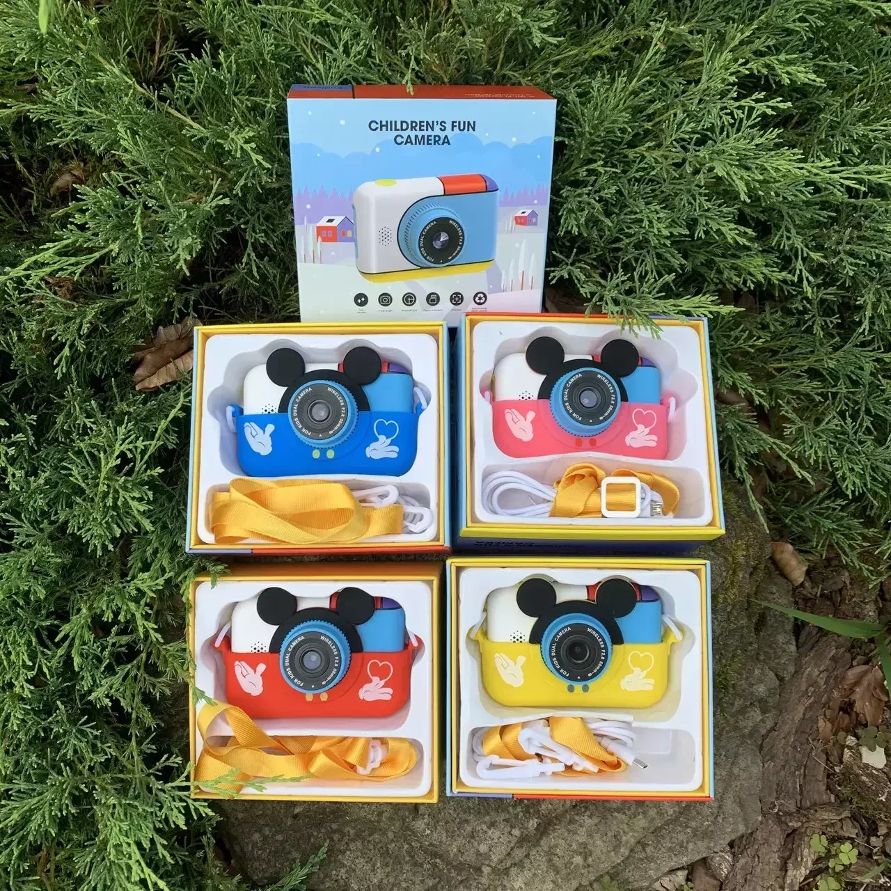 Детская цифровая камера Children's Fun Dual Camera (Синий) - фото 7 - id-p193809577