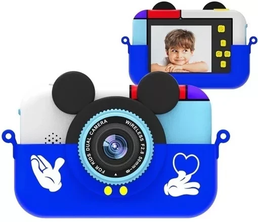 Детская цифровая камера Children's Fun Dual Camera (Синий) - фото 1 - id-p193810824