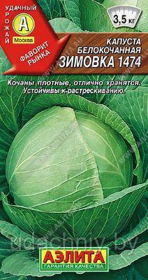 Капуста Белокочанная Зимовка. 0,5 г. "Аэлита", Россия.