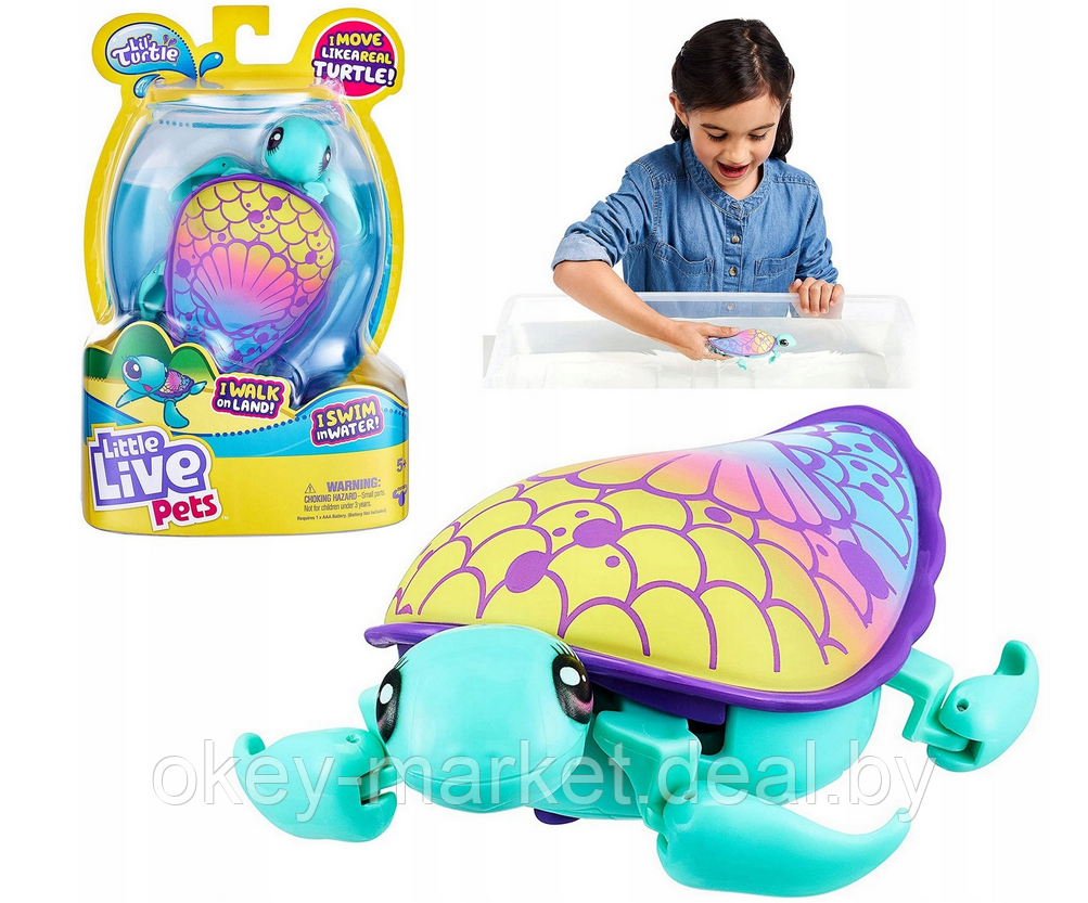 Интерактивная игрушка Черепашка Little Live Pets 26350 - фото 1 - id-p88660241