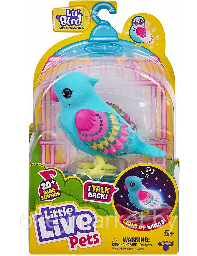 Интерактивная игрушка Little Live Pets Птичка со светящимися крылышками - фото 1 - id-p193837588