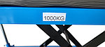 Тележка гидравлическая (подъемный стол) TLF-100 AE&T 1000кг, фото 9