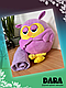 Игрушка мягконабивная "Совушка с пледом" 50 см розовая 3 в 1+ПОДАРОК/ 1 шт. упаковка, фото 4
