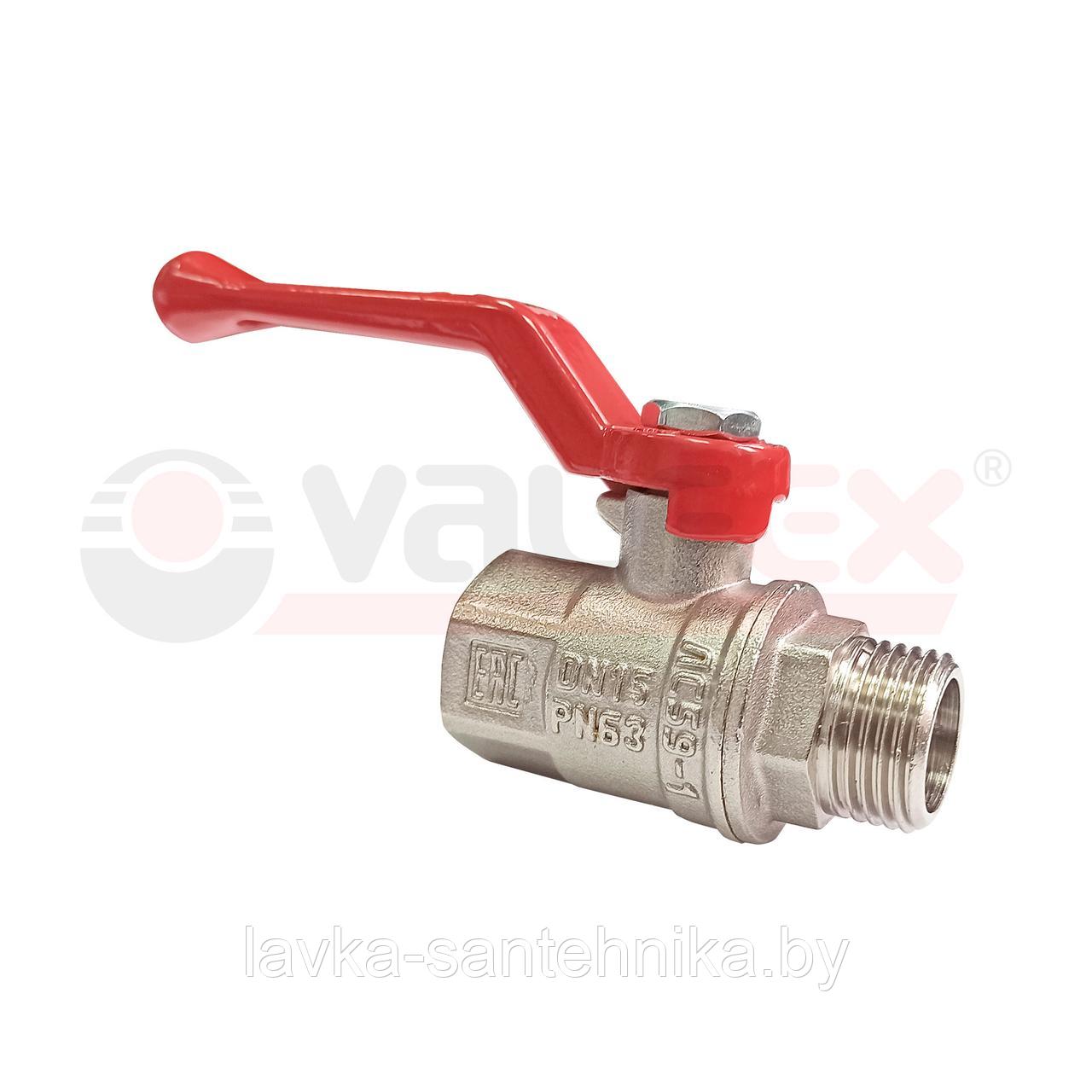 Кран шаровой 1/2" VALFEX PREMIUM (внутр.-наруж.) ручка-рычаг