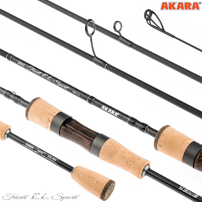 СПИННИНГ AKARA TROUT EL SPORT UL (0,5-4,5 Г) С РАЗНЕСЕННОЙ РУЧКОЙ - фото 2 - id-p193862878