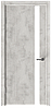 Межкомнатная дверь с покрытием экошпон Next 521 ДЧ стекло белое лакобель, фото 2