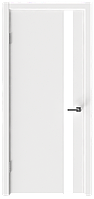 Межкомнатная дверь с покрытием экошпон Next 521 ДЧ стекло белое лакобель