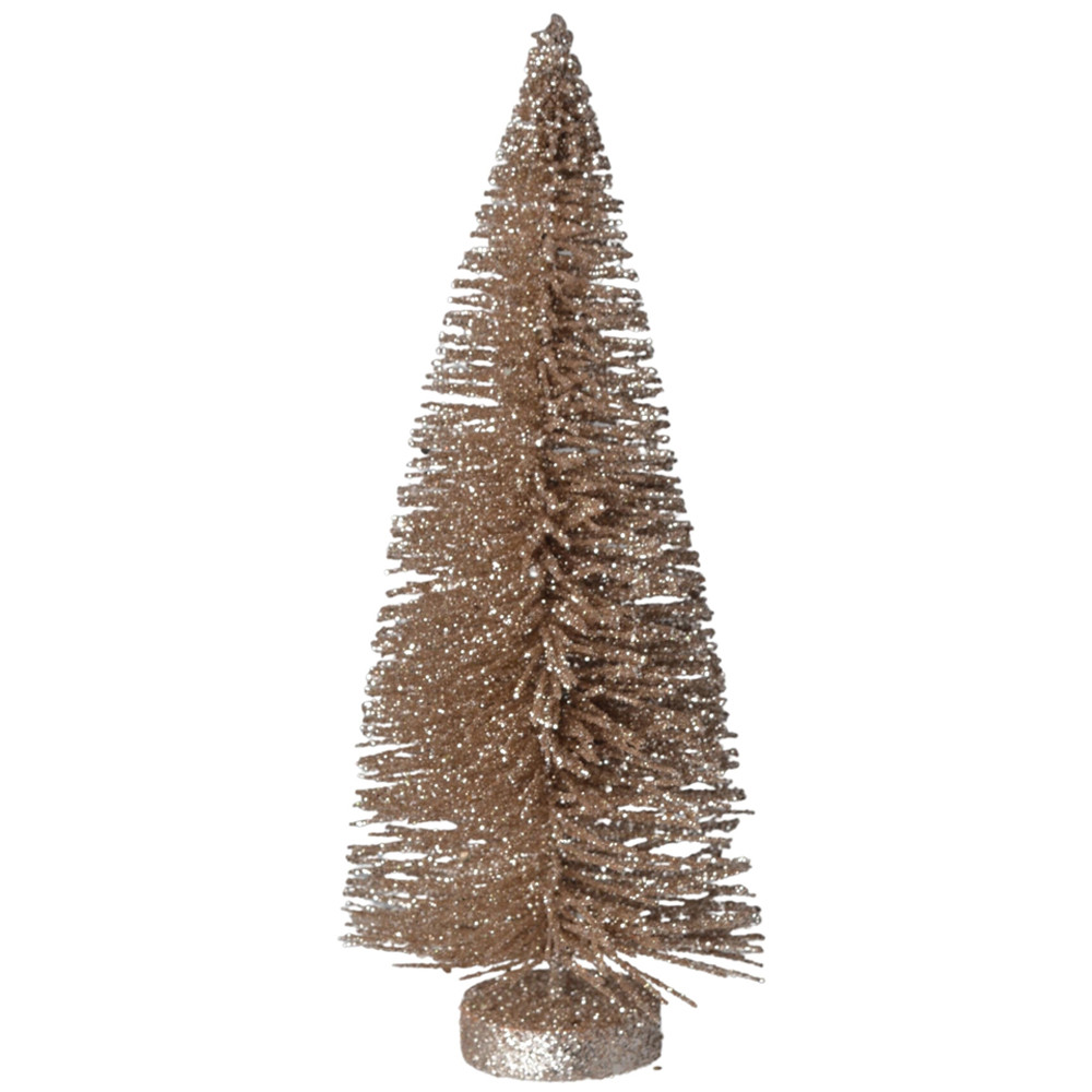 Декоративная рождественская елка 5x5x12 см шампань 1879-1 - фото 1 - id-p193595742